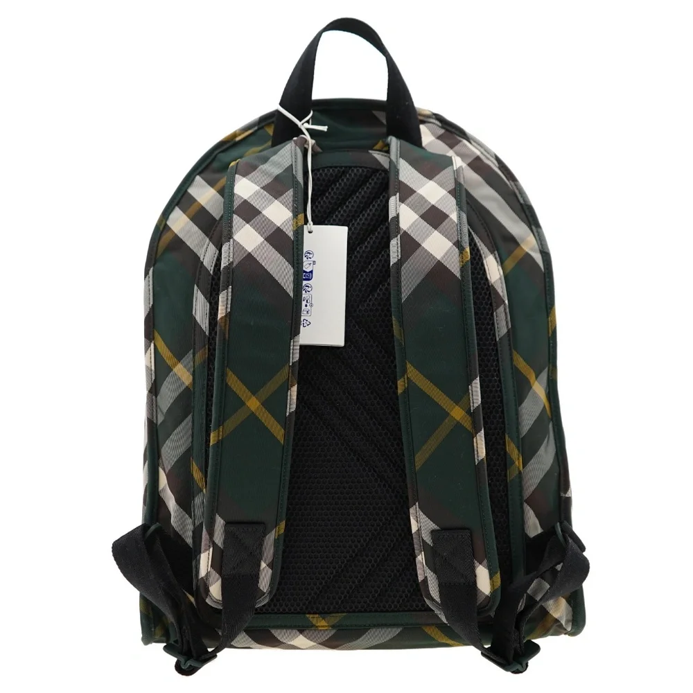 Burberry Shield Backpack Checkered Ivy Polyamide New